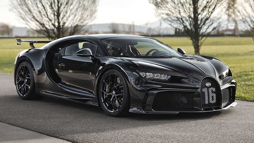 Bugatti monta 300º Chiron, este esporte ameaçadoramente preto, 2021 bugatti chiron papel de parede HD