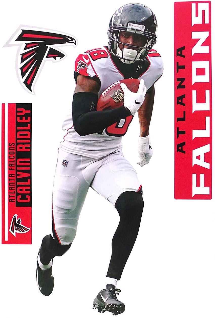 Calvin Ridley FATHEAD TEAMMATE Falcons ロゴ セット 公式 NFL ビニール グラフィックス 17、カルビン リドリー アトランタ ファルコンズ HD電話の壁紙