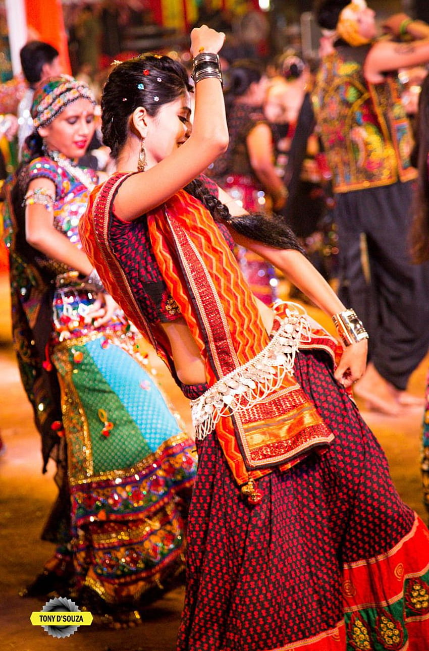 Danza Garba, India, navratri garba fondo de pantalla del teléfono