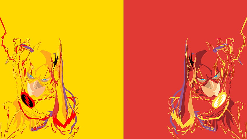 1920x1080 version of the Reverse Flash/Flash I made Need, the yellow flash HD wallpaper