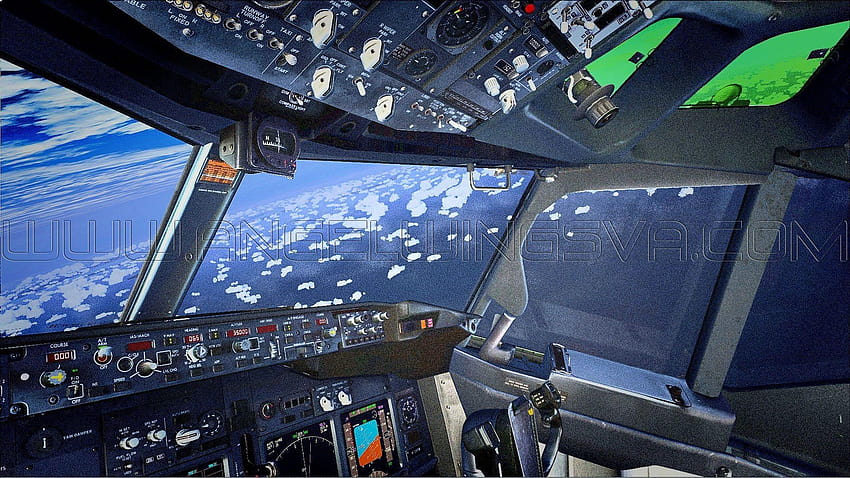 Cabina 6 del Airbus A380, cabina fondo de pantalla