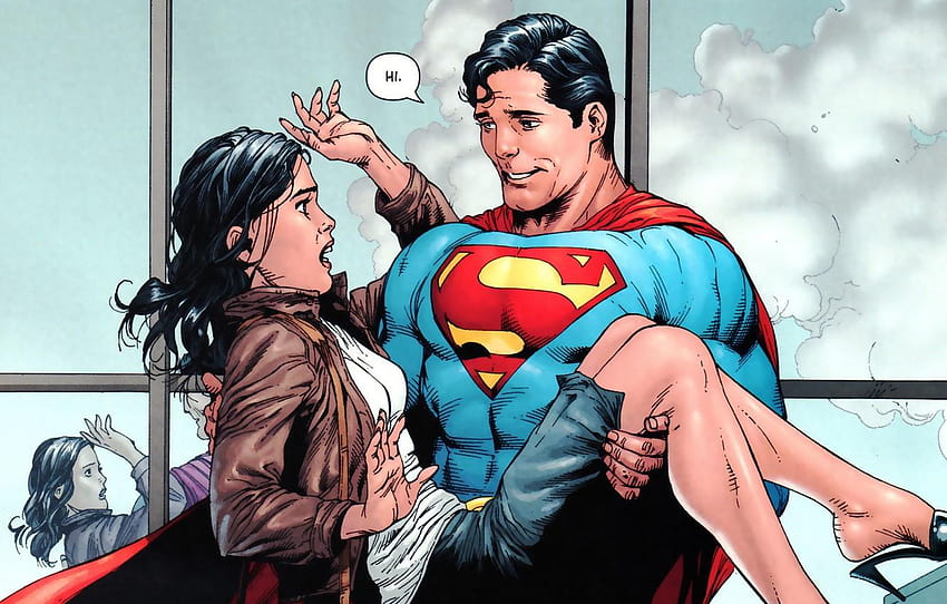 Menina, Sorriso, Menina, Traje, Herói, Super-homem, Quadrinhos, Lois Lane papel de parede HD