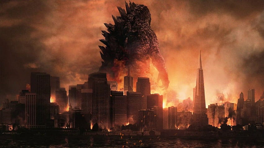 Godzilla 2014 Canlı, yanan godzilla android HD duvar kağıdı