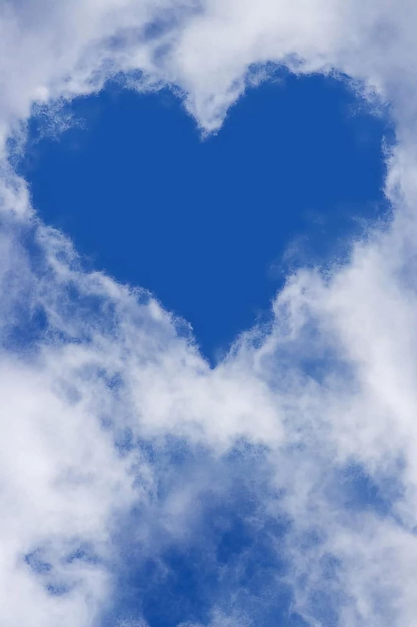 Heart, Sky, Clouds, Blue Sky, Love, Heaven, Iphone, Sky Clouds Blue Hd  Phone Wallpaper | Pxfuel