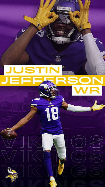 Justin Jefferson Vikings WR Digital Art by Bob Smerecki - Pixels