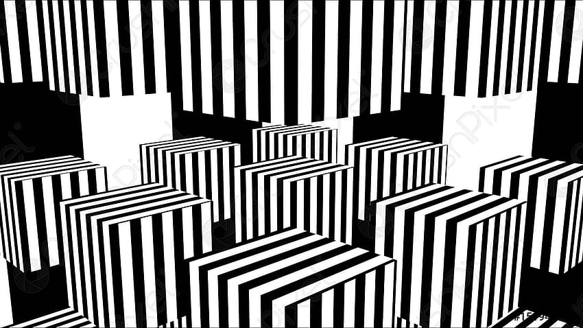 Black and white stripes Computer generated abstract background, 3D render HD wallpaper