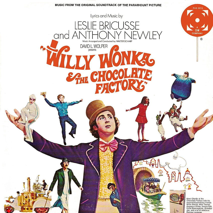 WILLY WONKA Chocolate Factory หนังตลกครอบครัวผจญภัยชาร์ลี วอลล์เปเปอร์โทรศัพท์ HD