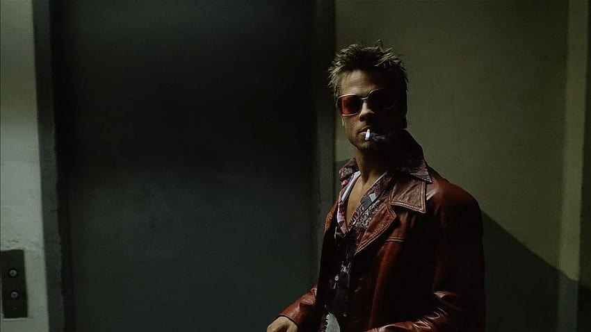 Fight Club, mężczyźni, Brad Pitt, zrzuty ekranu, Tyler Durden, windy Tapeta HD