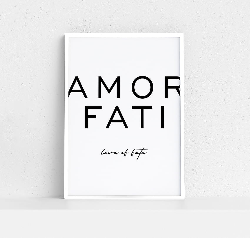 Amor Fati Friedrich Nietzsche Love of Fate Stoic Quote 高画質の壁紙