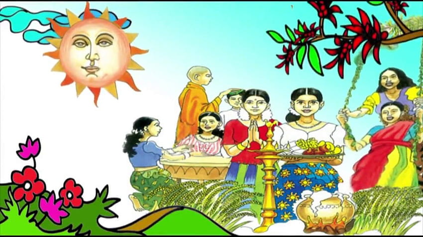 Сингалски новогодишни поздравления, сингалска и тамилска нова година HD тапет