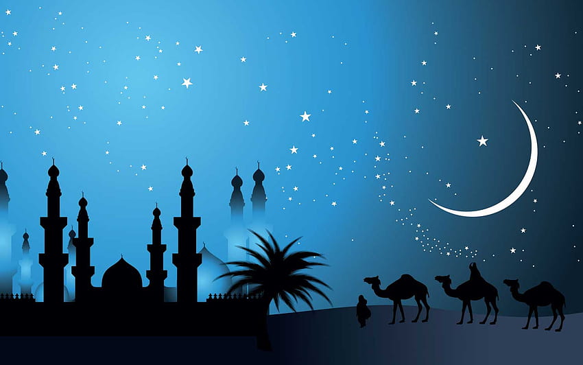 Ist die Mondsichel islamisch?, der Stern und der Halbmond HD-Hintergrundbild