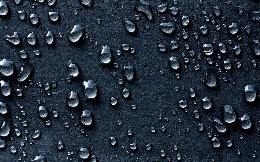 water dew drops, glass with drops of water HD wallpaper