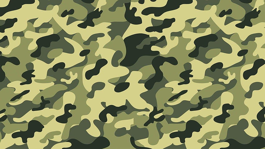 Tła Wojskowy wzór tekstury kamuflażu Zielony, zieleń wojskowa Tapeta HD