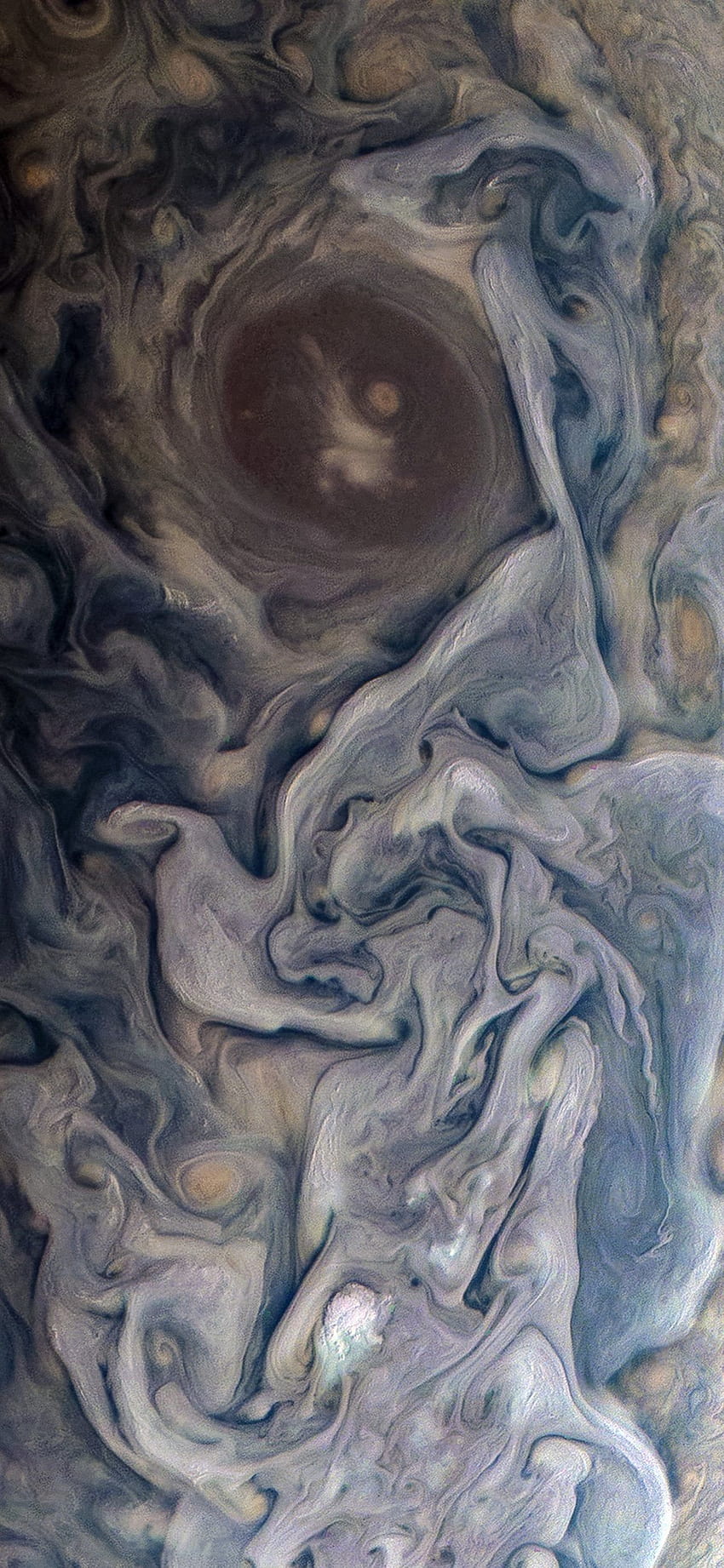 Júpiter dramático tomado por la nave espacial Juno de la NASA, júpiter oled fondo de pantalla del teléfono
