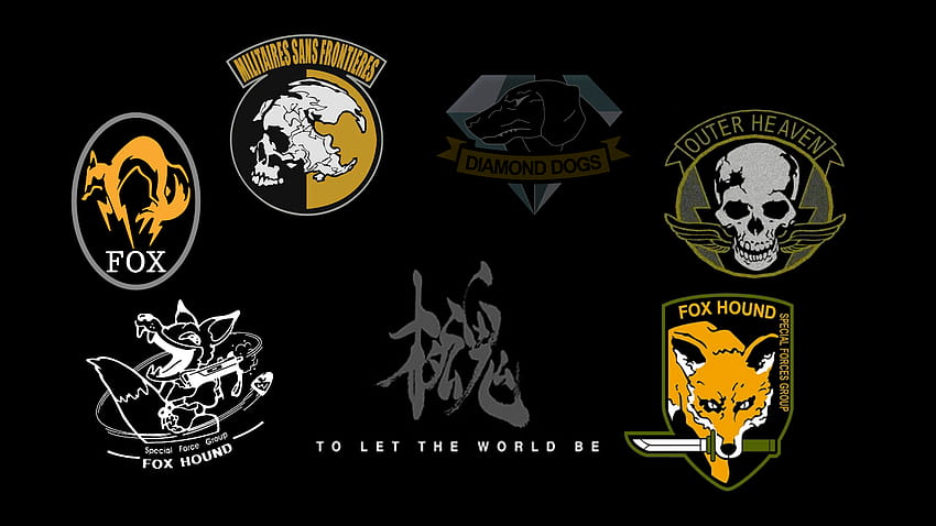 Edité mis logos originales de MGS, foxhound mgs fondo de pantalla