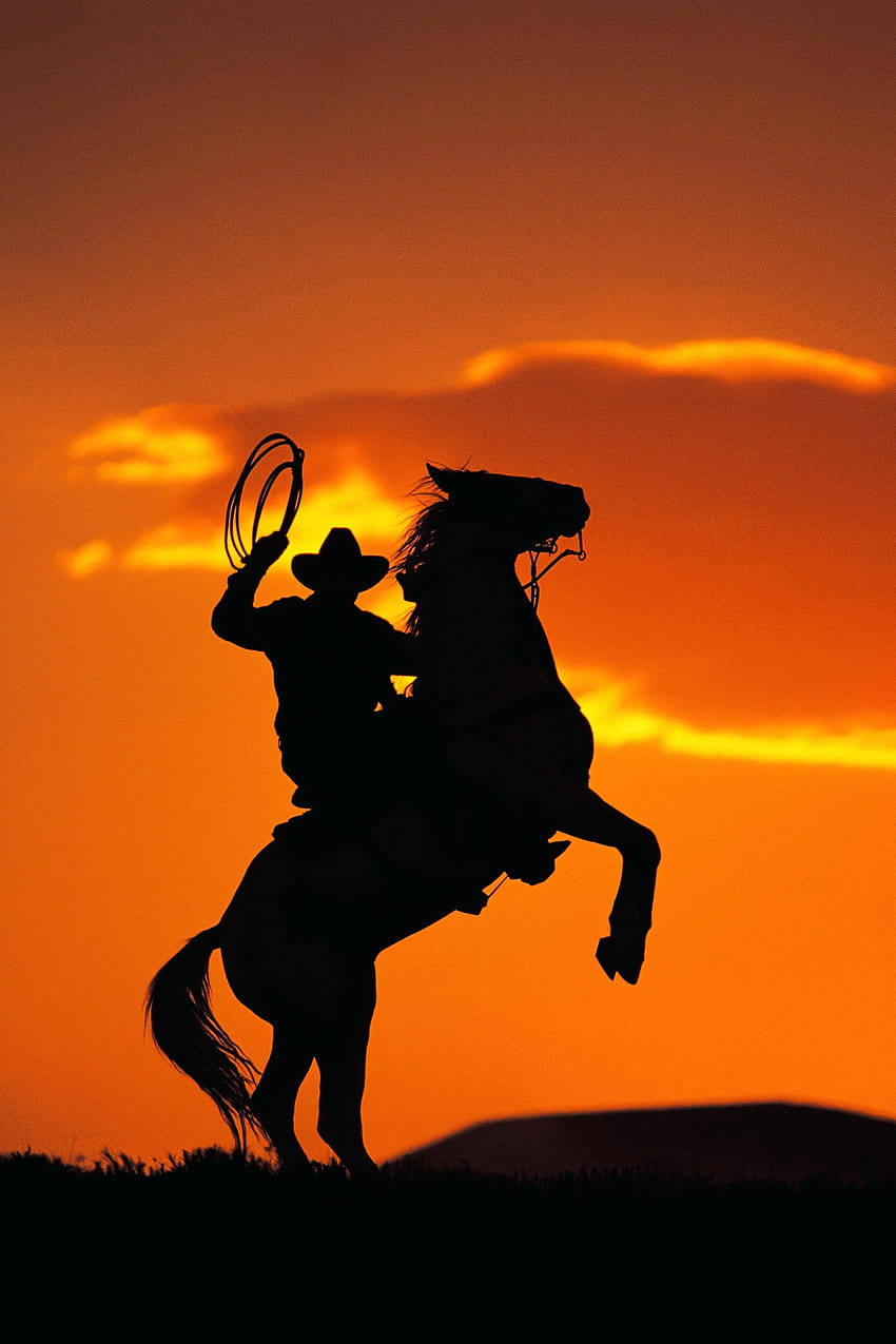 Western-Thema Eine Beau-Landschaft, Western-Cowboy HD-Handy-Hintergrundbild