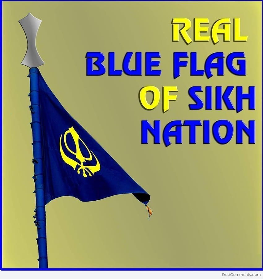 Real Blue Flag Of Sikh Nation, khalistan HD phone wallpaper | Pxfuel