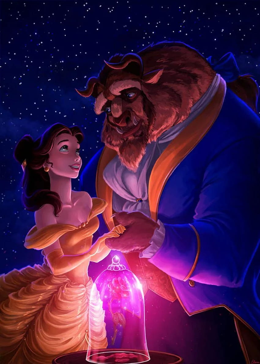 Beauty and the Beast by elaina, aesthetic beauty and the beast HD phone wallpaper