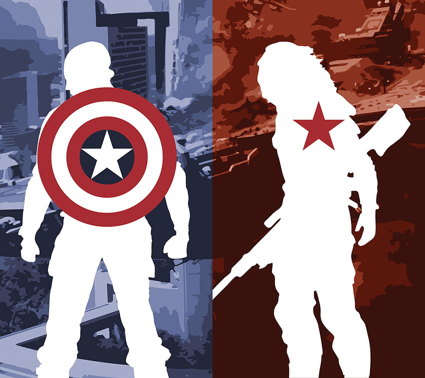 Captain America And Winter Soldier Fan Art, kapten prajurit musim dingin bucky Wallpaper HD