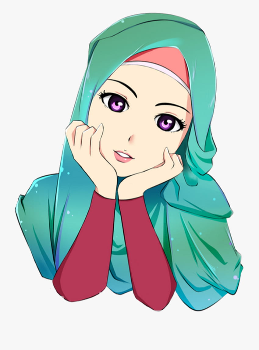 Cartoon Muslim Girl HD phone wallpaper