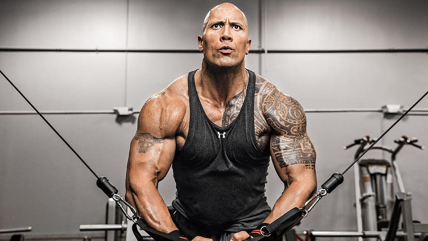 The Rock Actor Gym Exercise Workout, dwayne the rock johnson HD wallpaper