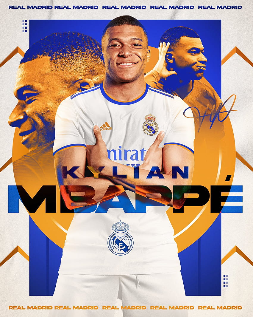 Kylian Mbappe Real Madrid HD phone wallpaper