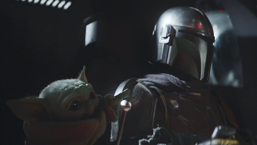 Adorable of Baby Yoda from Star Wars: The Mandalorian, the child and the mandalorian HD wallpaper