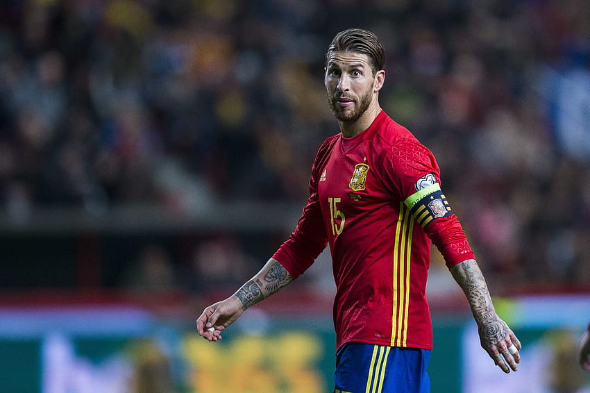 Sergio Ramos Spain Football Player in FIFA World Cup 2018 HD wallpaper