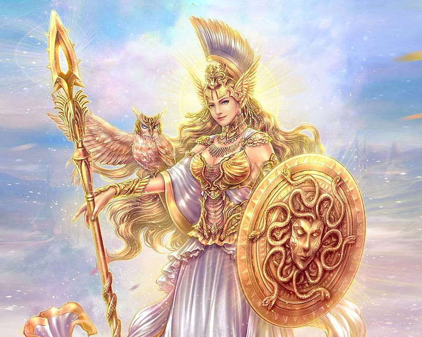 Athena the Goddess of War фентъзи изкуство за PC таблет и мобилен телефон: 13, the athena HD тапет