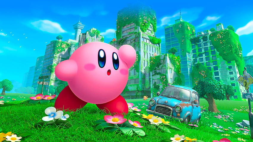 Демонстрацията на Kirby And the Forgotten Land вече е налична за Nintendo Switch, kirby 2022 г. HD тапет