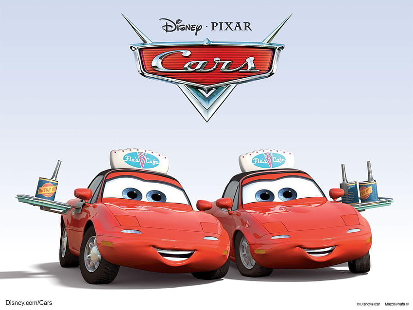 Mia and Tia from Disney, cars movie HD wallpaper