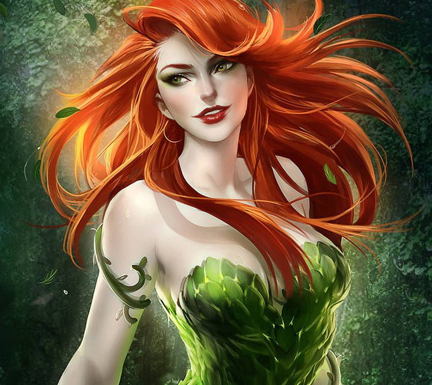 Poison Ivy Cartoon HD wallpaper