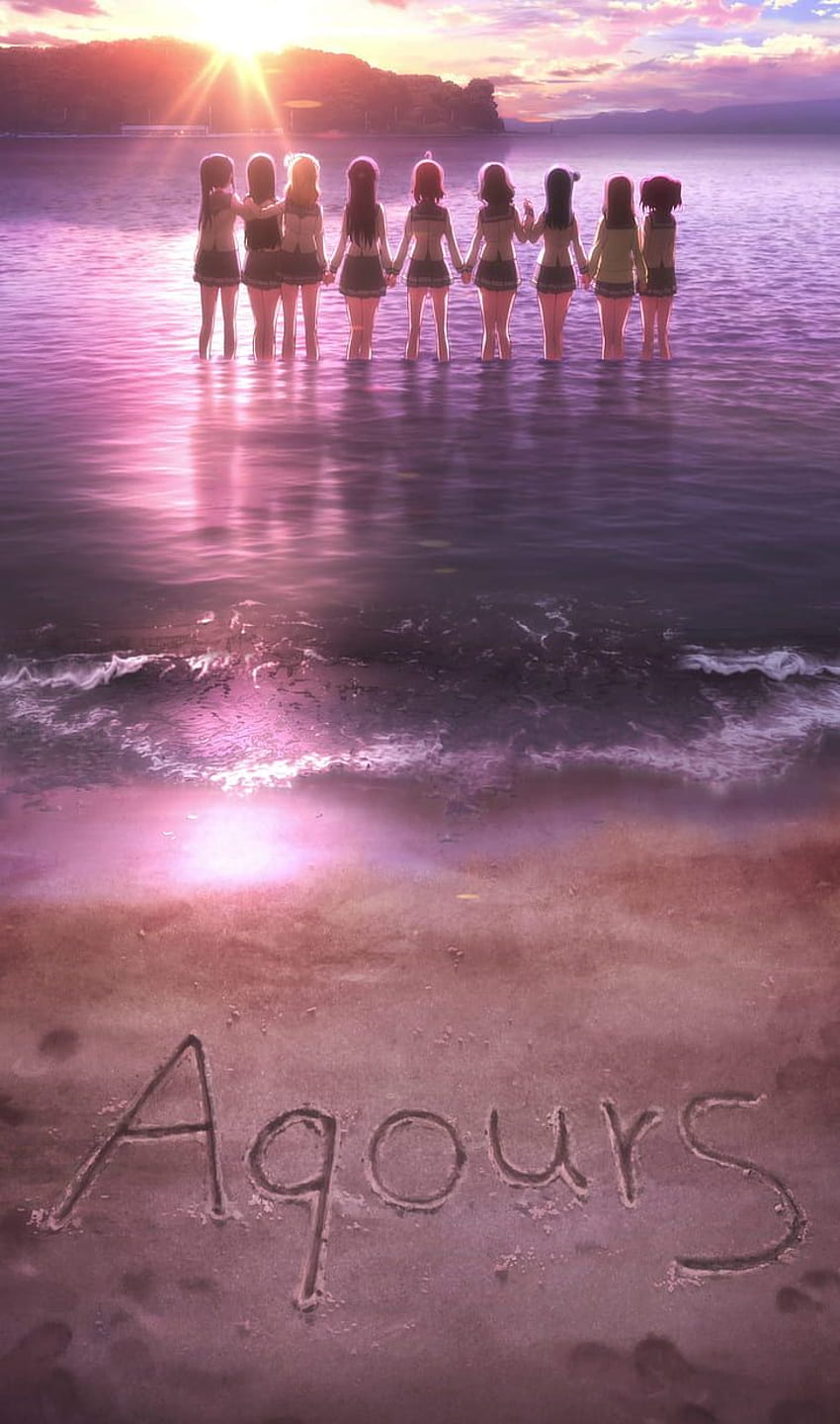 : Love Live! Sunshine, beach, anime girls, sunlight, love and sunshine HD phone wallpaper