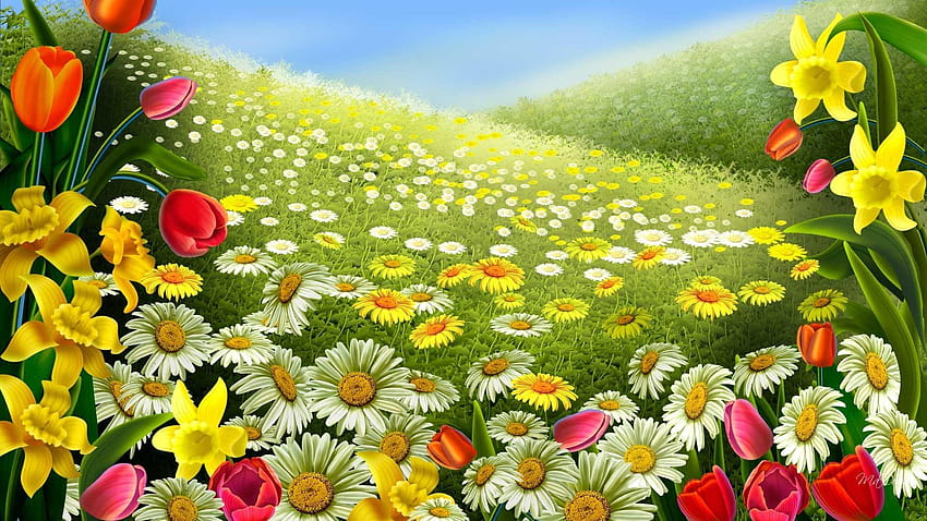 Beautiful of Springtime, spring months HD wallpaper