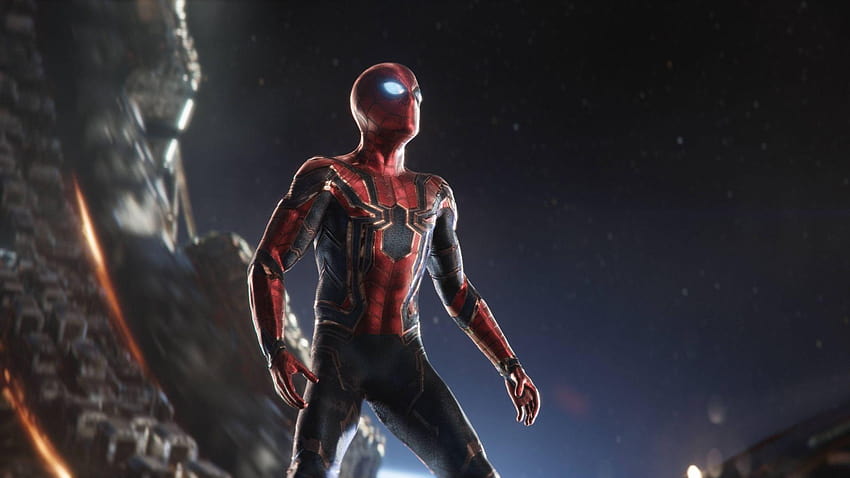Spiderman In Intergalactic Space Avengers Infinity War, 영화, 인피니티 워 스파이더맨 HD 월페이퍼