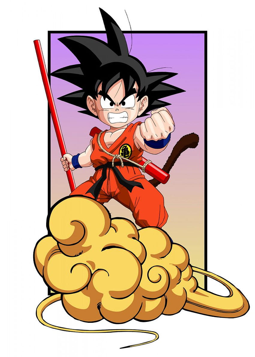 Плакат Goku with kinton от Fill Art HD тапет за телефон