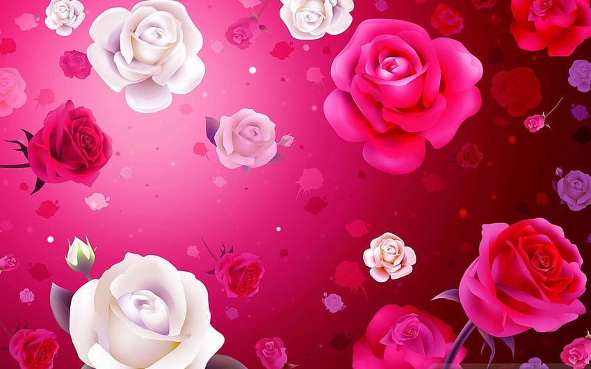 4 Latar Belakang Hari Kasih Sayang Terbaik di hari kasih sayang berbunga-bunga Wallpaper HD
