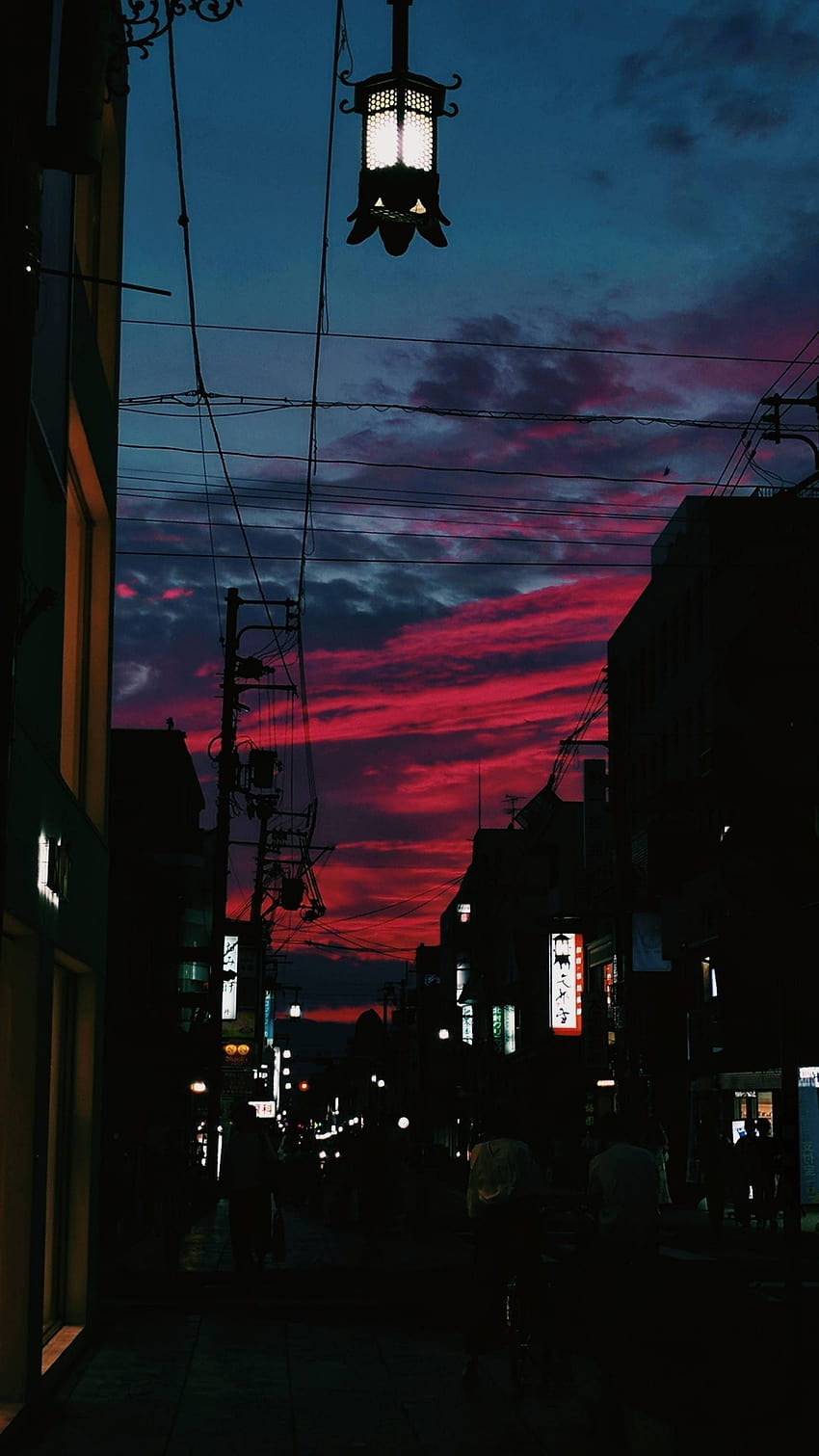 OC][2160x3840] Todays sunset was crazy in Nara Japan, aesthetic japan phone HD phone wallpaper