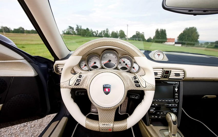 Mansory Porsche 911 Steering Wheel HD wallpaper