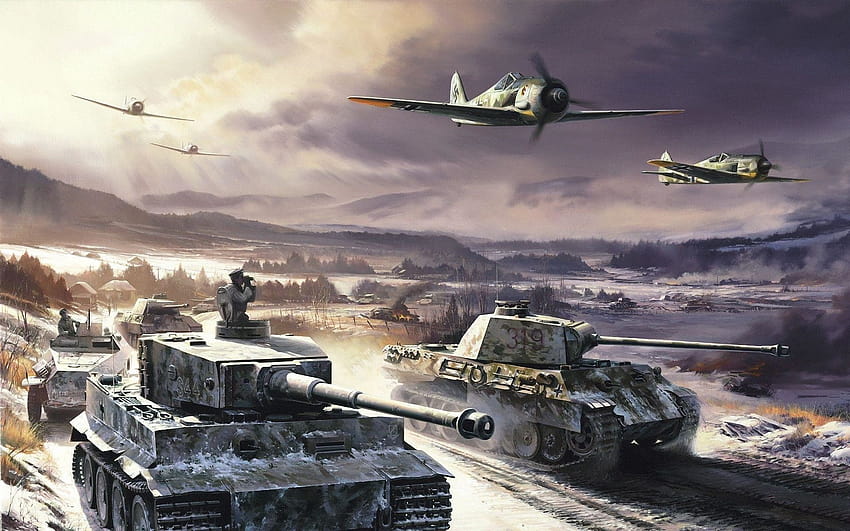 Luftwaffe, Fahrzeuge des Zweiten Weltkriegs HD-Hintergrundbild