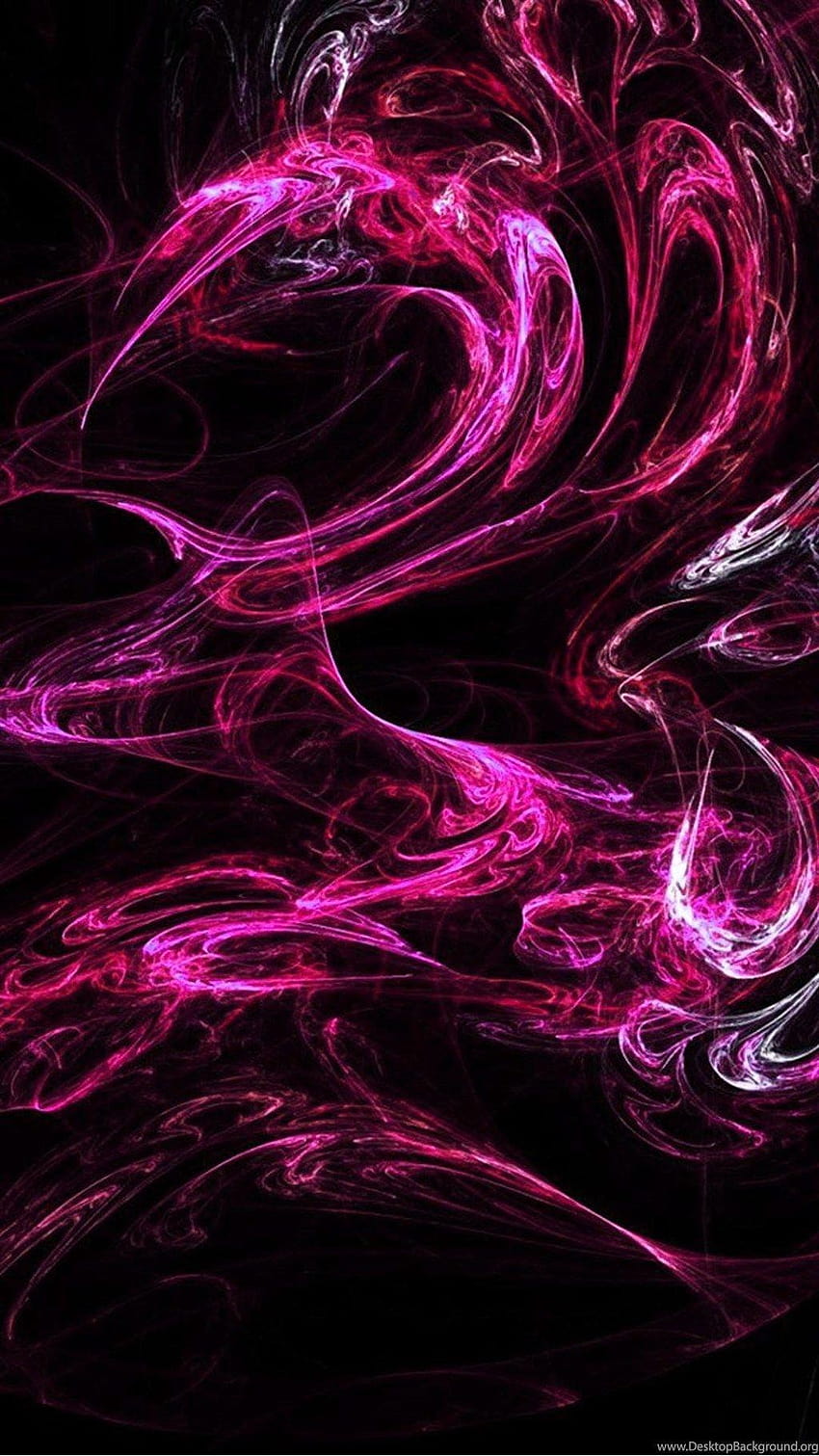 Samsung Galaxy S5 : Pink Smoke Android Mobile, black and pink for phone HD phone wallpaper