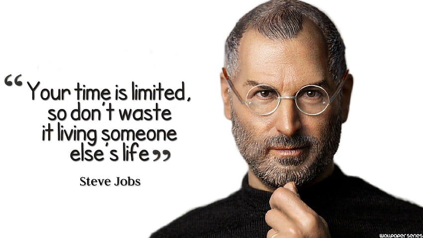 Steve Jobs zitiert Ihre Zeit ist begrenzt – QuotesTa HD-Hintergrundbild