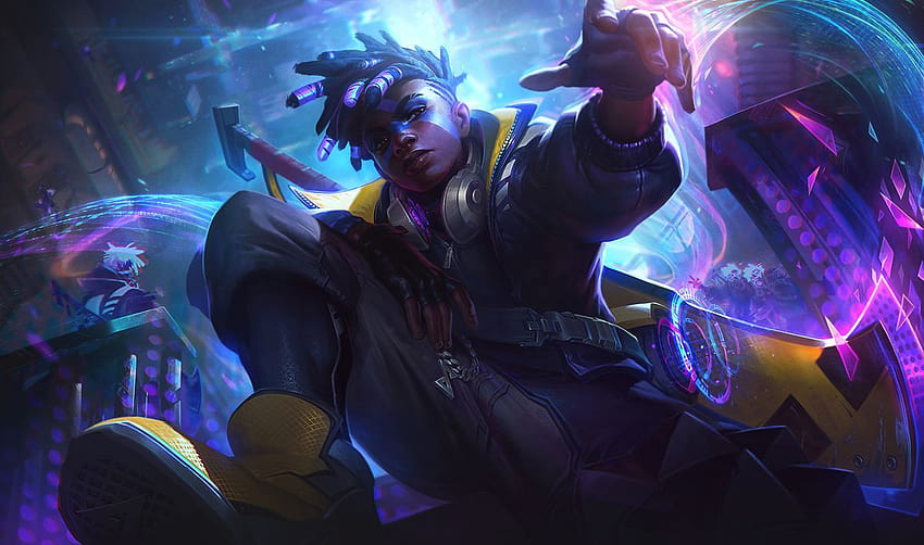 Full size TRUE DAMAGE Ekko Splash Art : ekkomains, true damage yasuo ...