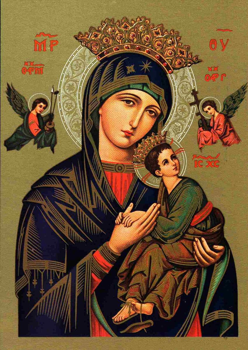Mejores 5 Nuestra Señora del Perpetuo Socorro en la cadera, madre María iphone fondo de pantalla del teléfono