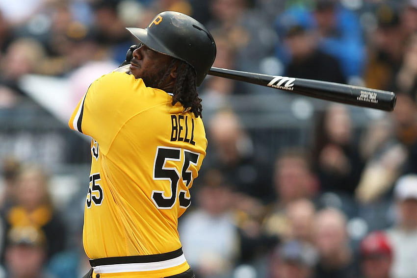  Josh Bell Pittsburgh Pirates Poster Print, Baseball Player,  Canvas Art, Real Player, Josh Bell Decor, Posters for Wall SIZE 24''x32''  (61x81 cm): Posters & Prints