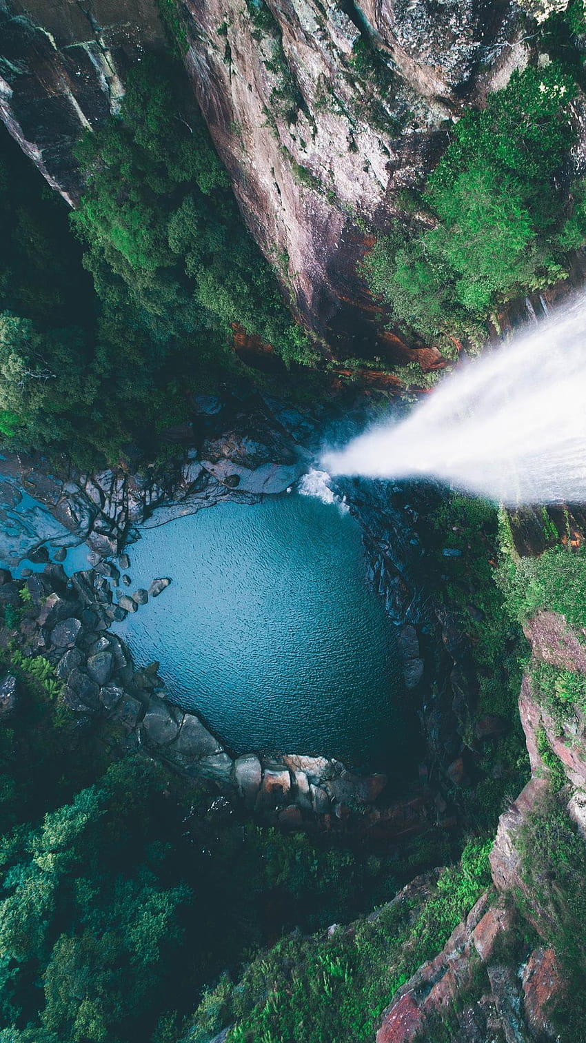 10 Atemberaubender Regenwald [], Wasserfall-Regenwald HD-Handy-Hintergrundbild