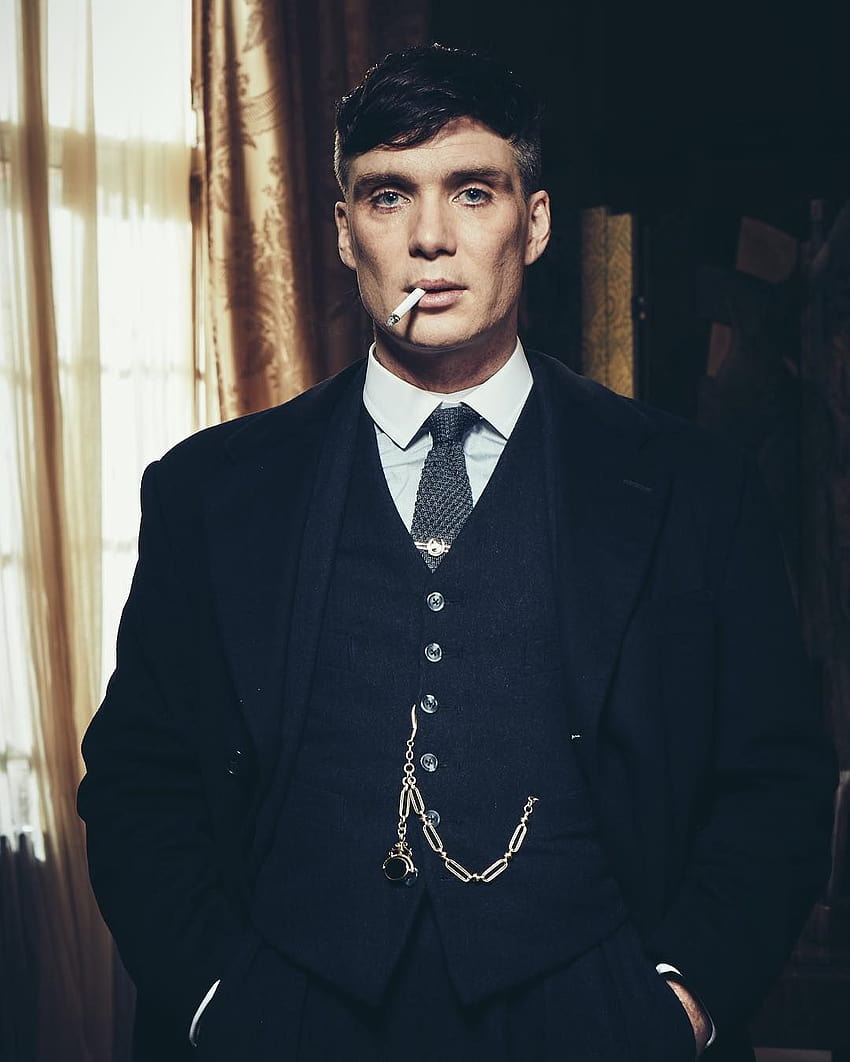 Peaky Blinders: Cillian Murphy hat 1.000 Zigaretten in einer Serie geraucht, Thomas Shelby traurig HD-Handy-Hintergrundbild