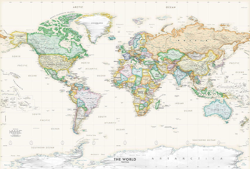 World Map Aesthetic, естетическа карта на света HD тапет