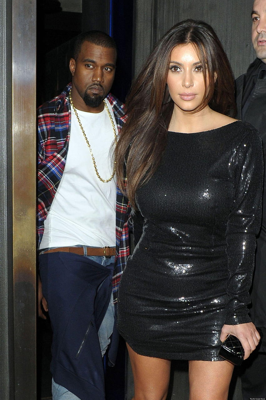 Kim Kardashian, Kanye West Relationship Hurting Rapper's Career, kim and kanye HD phone wallpaper