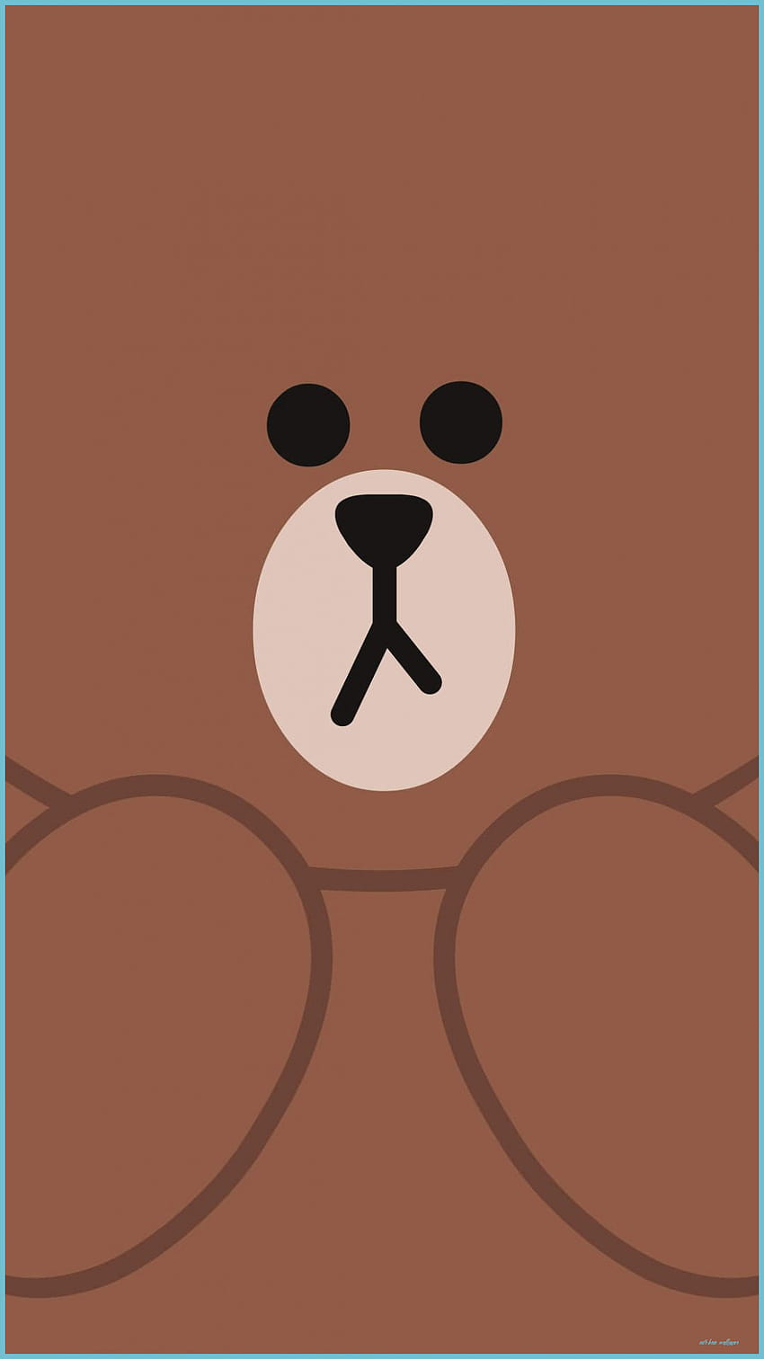 Bear on Dog, oso coreano estético fondo de pantalla del teléfono